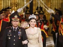 Pesta pernikahan Kompol Fahrul Sudiana di Hotel Mulia, 21 Maret 2020 (Foto: istimewa)