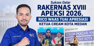 Sukses Gelar Rakernas APEKSI XVIII 2026, Ketua CREAM Kota Medan Apresiasi Kinerja Rico Waas