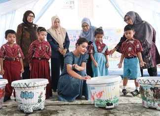 Kahiyang Ayu Ajak Siswa TK/SD Pertiwi Biasakan Hidup Sehat Sejak Dini